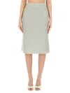 Fabiana Filippi Metallic-accented Cotton Blend Skirt