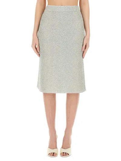 FABIANA FILIPPI FABIANA FILIPPI TEXTURED TWEED MIDI SKIRT