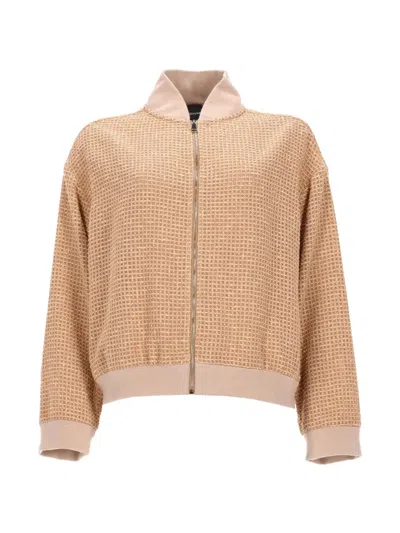 Fabiana Filippi Giacca Bomber Con Dettaglio Paillettes In Neutral