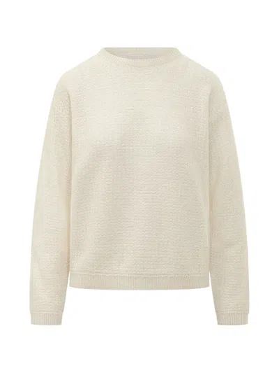 Fabiana Filippi Textured-knit Crew-neck Sweater In Black