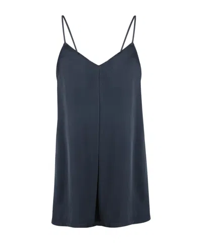 Fabiana Filippi Thin Shoulder Strap Vest In Blue