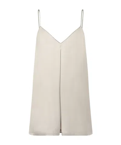 Fabiana Filippi Thin Shoulder Strap Vest In White
