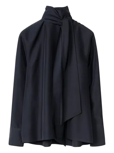 Fabiana Filippi Tie-neck Blouse In Blue