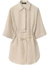Fabiana Filippi Tied Shirt In Neutrals
