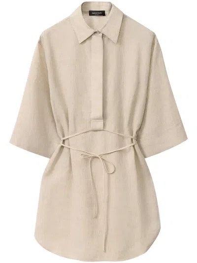 Fabiana Filippi Tied Shirt In Neutrals