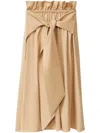 Fabiana Filippi Tied-waist Midi Skirt In Neutrals