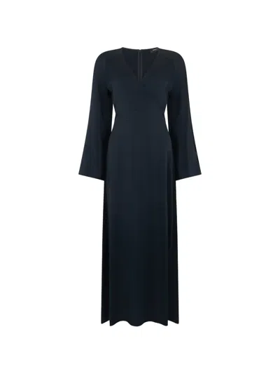 Fabiana Filippi Tie-waist Dress In Blue