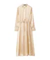 Fabiana Filippi Tilia Print Shirt Dress With Gathering At Waist In White