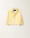 Fabiana Filippi All-over Patterned Silk Blazer In Yellow