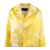 Fabiana Filippi All-over Patterned Silk Blazer In Yellow