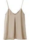 Fabiana Filippi Brown Viscose Top In Neutral