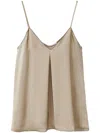 Fabiana Filippi Brown Viscose Top In Neutral