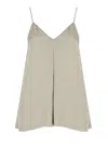 Fabiana Filippi Brown Viscose Top In Neutral