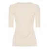 Fabiana Filippi Cotton T-shirt In Neutral