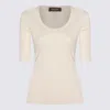 Fabiana Filippi Cotton T-shirt In Neutral