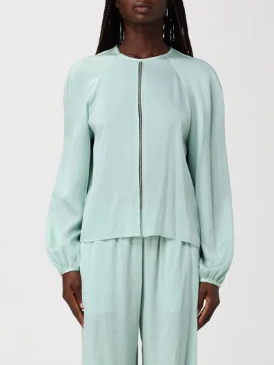 Fabiana Filippi Gathered Blouse In Green