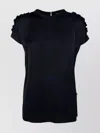 Fabiana Filippi Top Featuring Ruffled Sleeves In Black