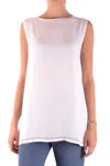 Fabiana Filippi Ribbed Jersey Tank With Unique Shaded Print In Gray