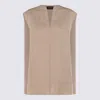 Fabiana Filippi Linen Top In Beige