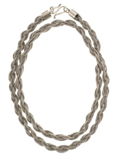 FABIANA FILIPPI FABIANA FILIPPI TORCHON NECKLACE IN DIAMOND WIRE