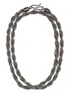 Fabiana Filippi Diamond Wire Torchon Necklace In Schwarz