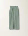 Fabiana Filippi Amelia Linen Canvas Trousers In Turquoise