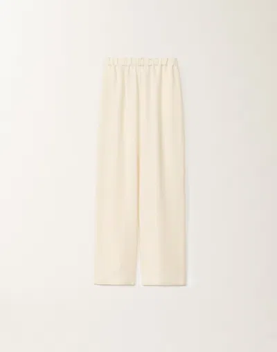 Fabiana Filippi Trevi Longer Envers Satin Trousers In White