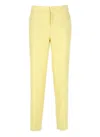 Fabiana Filippi Wide-leg Cotton Blend Trousers With Pin Tucks In Yellow