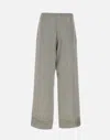 Fabiana Filippi Silk Viscose Striped Trousers In Gray