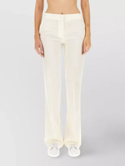 Fabiana Filippi Trousers Back Side Pockets In White