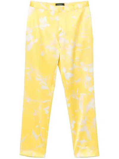 Fabiana Filippi Patterned Straight Leg Pants In Beige