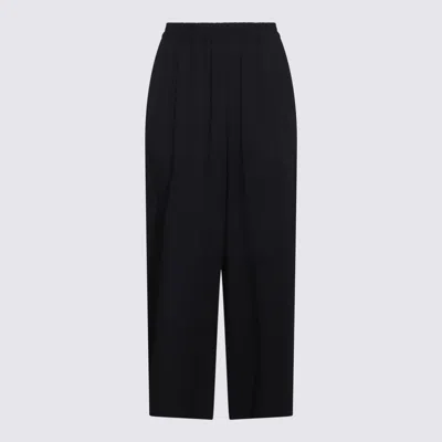 Fabiana Filippi Trousers Blue And Green In Black