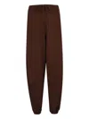 Fabiana Filippi Drawstring Track Pants In Brown