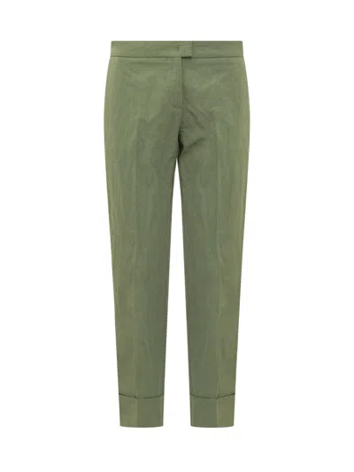 Fabiana Filippi Turn-up Hem Trousers In Green
