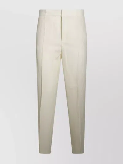 Fabiana Filippi Trousers Front Pleats Belt Loops In Neutral