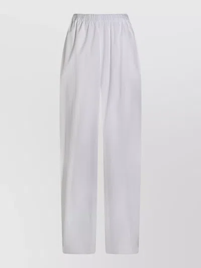 Fabiana Filippi Trousers Full Length Straight Leg Style In White