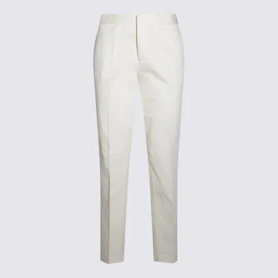 Fabiana Filippi Trousers Light And Natural In White