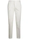 Fabiana Filippi Casual Trousers With Back Pockets And Belt Loops In Neutral
