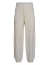 Fabiana Filippi Relaxed Trousers With Glitter And Cuffs In Neutral