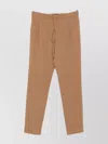 Fabiana Filippi Trousers Slim Drawstring Waistband In Brown