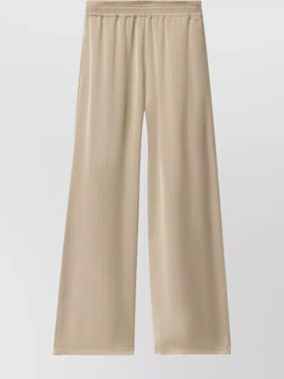 Fabiana Filippi Trousers Wide-leg Elasticated Waistband In Gray