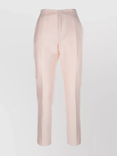 Fabiana Filippi Trousers With Back Pockets And Belt Loops In Pink