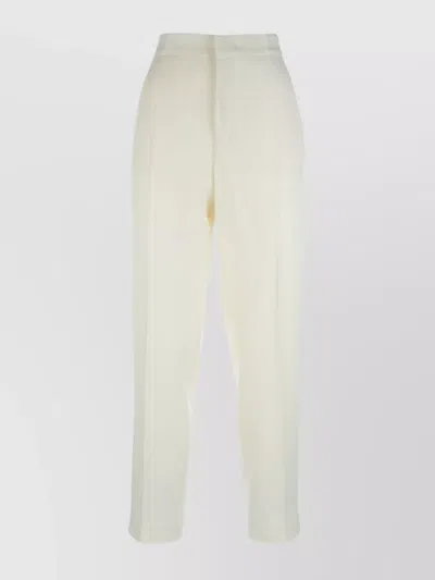 FABIANA FILIPPI TROUSERS WITH BACK POCKETS AND FRONT PLEATS