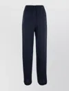 Fabiana Filippi Trousers With Elastic Waistband And Back Pocket In Blue