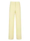 Fabiana Filippi Yellow Wool Anc Silk Pants In Yellow