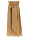 Shop Fabiana Filippi Tulip Skirt In Beige