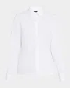 Fabiana Filippi Tulle & Filo Diamante-trim Poplin Shirt