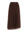 Fabiana Filippi Pleated Tulle Midi Skirt