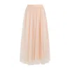 Fabiana Filippi Tulle Midi Skirt In Pink