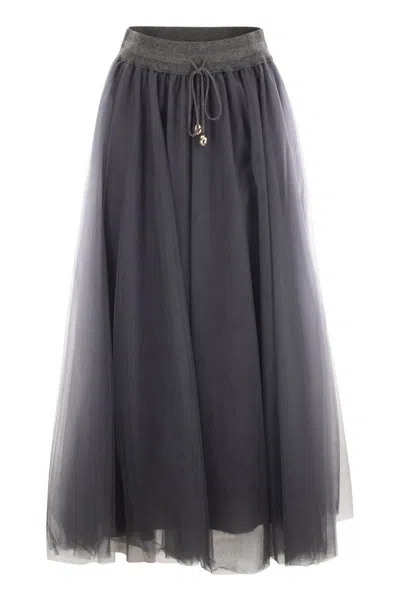 FABIANA FILIPPI FABIANA FILIPPI TULLE MIDI SKIRT